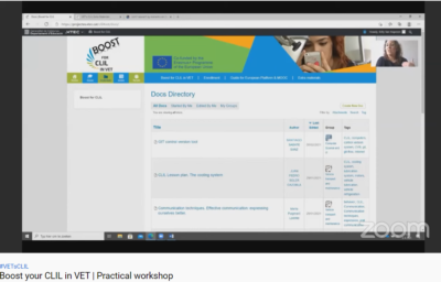 Boost your CLIL in VET! European conference was held online