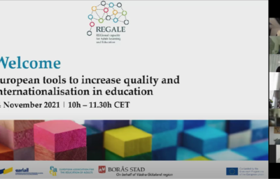 EARLALL and Borås Stad (Region Västra Götaland) organized two successful webinars on EU Education tools