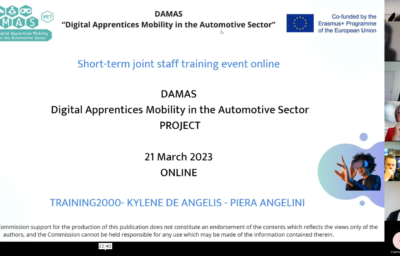 Digital Apprentices Mobility in the Automotive Sector – Pilot Activity Held Online