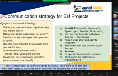 EARLALL Academy #7: Communication and Dissemination