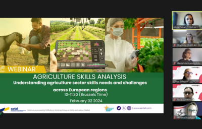EARLALL webinar on agriculture sector skills and needs